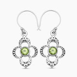 925 Sterling Silver Garnet Earrings