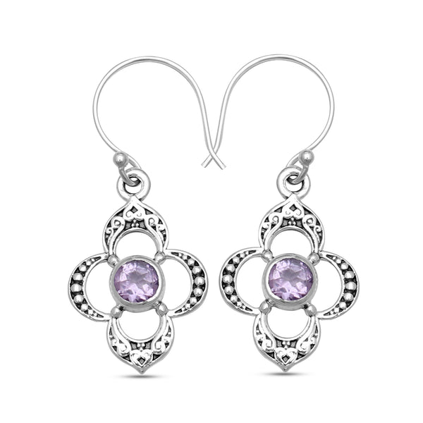 925 Sterling Silver Garnet Earrings
