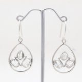 925 Silver Herkimer Quartz Earrings