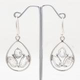 925 Silver Herkimer Quartz Earrings
