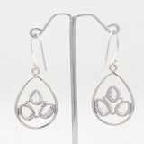925 Silver Herkimer Quartz Earrings