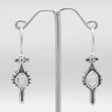925 Silver Herkimer Quartz Earrings
