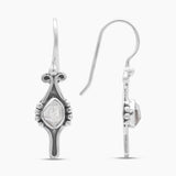 925 Silver Herkimer Quartz Earrings