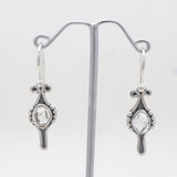 925 Silver Herkimer Quartz Earrings