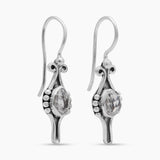 925 Silver Herkimer Quartz Earrings