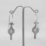 925 Silver Herkimer Quartz Earrings