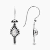 925 Silver Herkimer Quartz Earrings