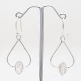 925 Silver Herkimer Quartz Earrings