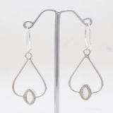 925 Silver Herkimer Quartz Earrings