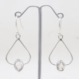 925 Silver Herkimer Quartz Earrings