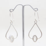 925 Silver Herkimer Quartz Earrings