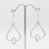925 Silver Herkimer Quartz Earrings