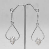 925 Silver Herkimer Quartz Earrings