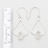 925 Silver Herkimer Quartz Earrings
