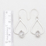 925 Silver Herkimer Quartz Earrings