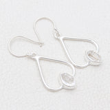 925 Silver Herkimer Quartz Earrings