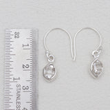 925 Sterling Silver Herkimer Quartz Earrings