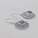 Kyanite Silver Designer Dangle Earrings