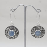 Kyanite Silver Designer Dangle Earrings