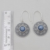 Kyanite Silver Designer Dangle Earrings