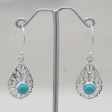 Mexican Turquoise Sterling Silver Earrings