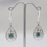 Mexican Turquoise Sterling Silver Earrings
