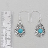 Mexican Turquoise Sterling Silver Earrings