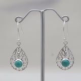 Mexican Turquoise Sterling Silver Earrings