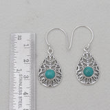 Mexican Turquoise Sterling Silver Earrings