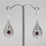 925 Starling Silver Ruby Earring