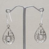 925 Starling Silver Ruby Earring