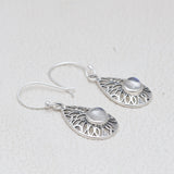 925 Starling Silver Ruby Earring