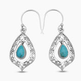 925 Silver Ruby Earrings