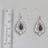 925 Silver Ruby Earring