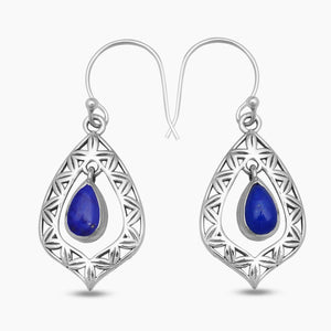 925 Silver Ruby Earrings