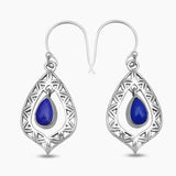 925 Silver Ruby Earrings