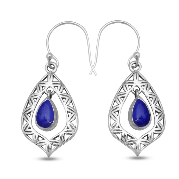 925 Silver Ruby Earrings