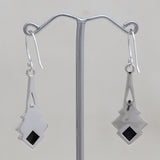 925 Silver Black Onyx Earring