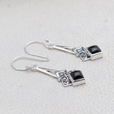 925 Silver Black Onyx Earring