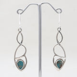 Mexican Turquoise Silver Earrings