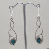Mexican Turquoise Silver Earrings