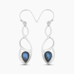 925 Sterling Silver Labradorite Earrings