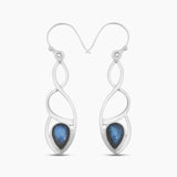 925 Silver Labradorite Earrings