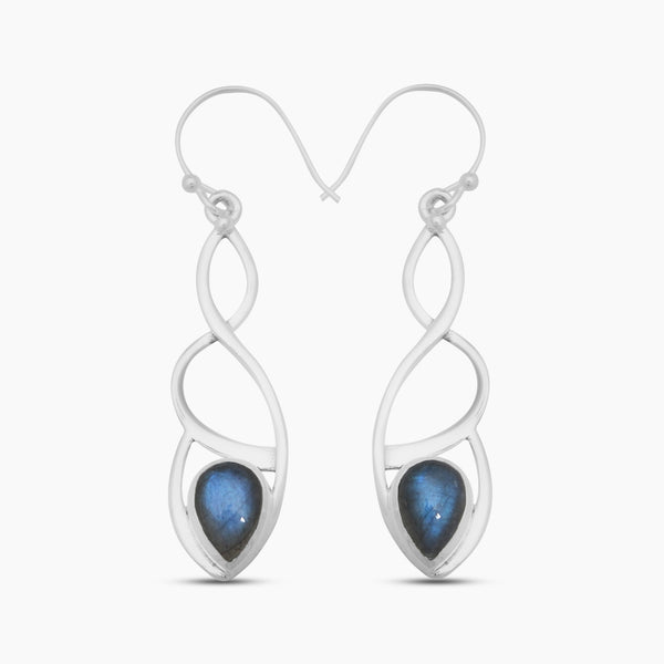 925 Sterling Silver Labradorite Earrings