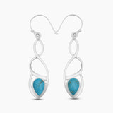 925 Silver Labradorite Earrings