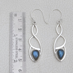 925 Sterling Silver Labradorite Earrings