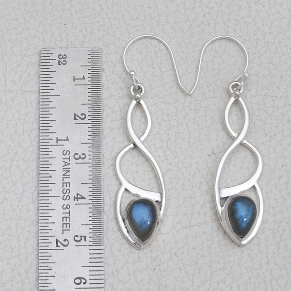 925 Sterling Silver Labradorite Earrings