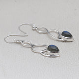 925 Silver Labradorite Earring