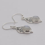 925 Silver Rainbow Moonstone Earring