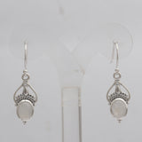 925 Silver Rainbow Moonstone Earring